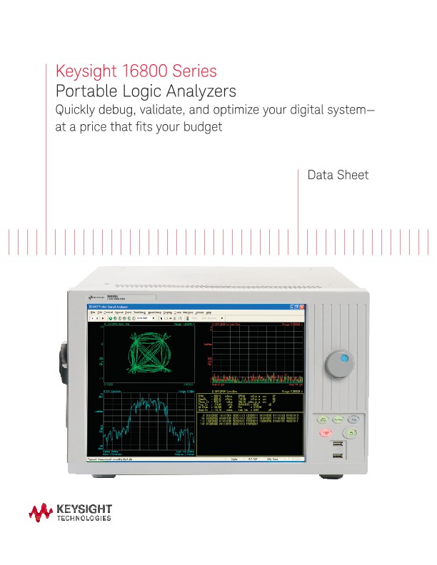 16800 Series Portable Logic Analyzers PDF Asset Page Keysight